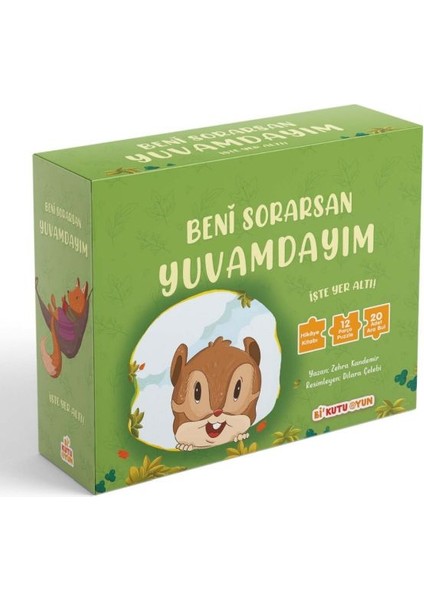 Beni Sorarsan Yuvamdayım-Işte Yer Altı! (Kitap ve Yapboz Seti)