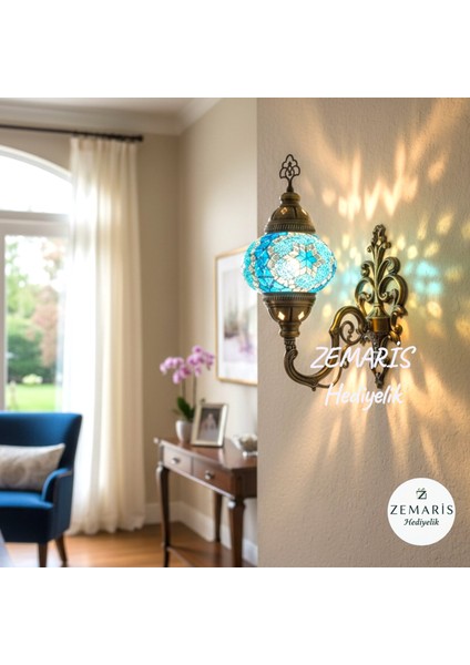 El Yapımı Otantik Mozaik Duvar Apliği