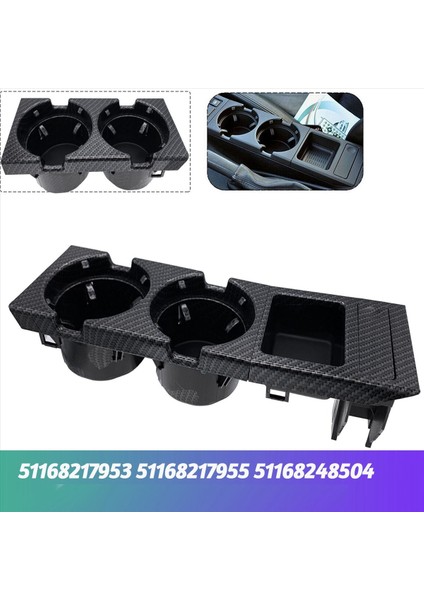 Araba Merkezi Konsol Su Kupası Tutucu ve Para Depolama Kutusu 51168217953 Bmw E46 3 Serisi 99-06 51168217955 51168248504 A (Yurt Dışından) fiyatları