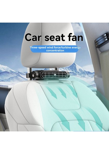Koltuk Araba Fan Taşınabilir Eklentisi Üç Veed Head Römork Fan Arka Soy Head Rest Fan Arka Koltuklar Hayranlar Otomobil Hiktar Dönüşü Fan (Yurt Dışından) fırsatları