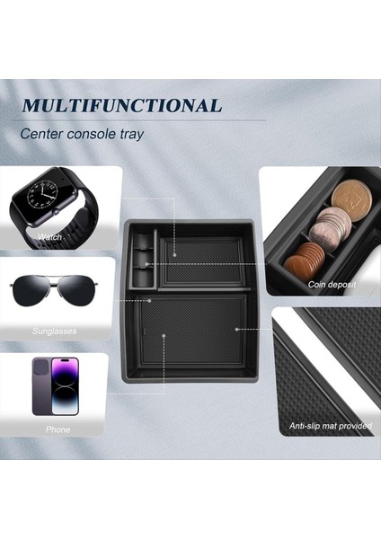 Toyota Tacoma 2024 Koltuk Tepsisi Saklama Kutusu Aksesuarları Için Merkez Konsol Organizatör Tepsisi (Yurt Dışından) fiyatları