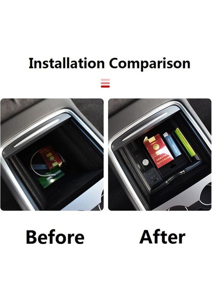 Tesla Model 3 Için Model Y 2021 2022 USB Tip C Tip Tasarım Kolçak Merkezi Konsol Kutusu (Yurt Dışından) modelleri