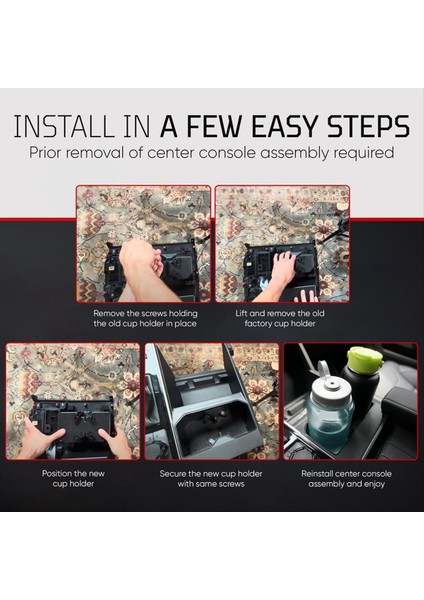 Toyota Tundra 2022-2025 Iç Aksesuarlar Için Araba Merkezi Konsol Kupası Tutucu (Yurt Dışından) indirimleri