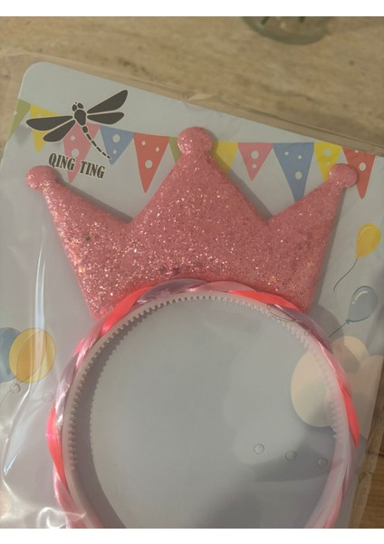 Işıklı Örgülü Kız Çocuk Taç modelleri