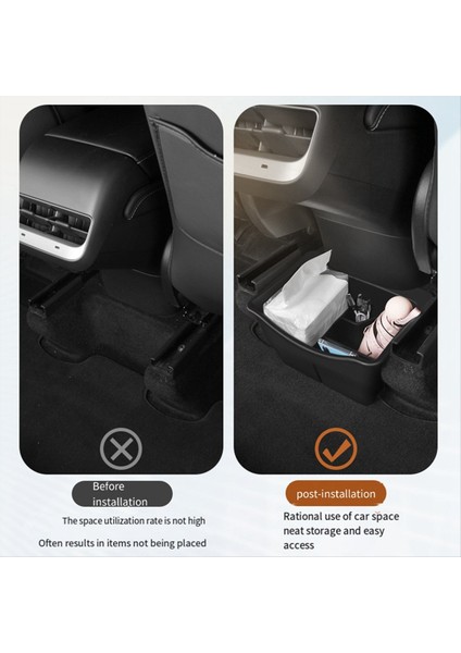 Tesla Model 3 Y Iç Modifikasyon Aksesuarları Için Arka Hava Havalandırma Depolama Kutusu Altı Koltuklu Saklama Kutusu Çöp Kutusu (Yurt Dışından) fiyatları