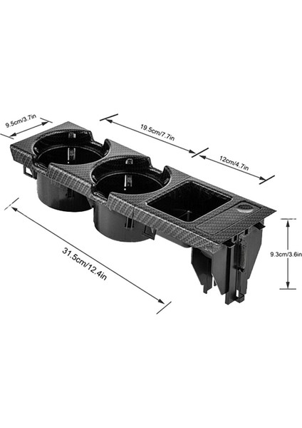 3x 51168217953 For-Bmw 3 Serisi E46 318I 320I 98-06 Karbon Fiber Merkez Konsolu Su Kupası Tutucu Para Sokak Kutusu (Yurt Dışından) indirimleri