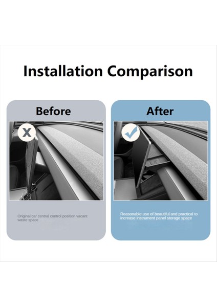 Tesla Model 3 Için Highland 2024 Merkez Konsolu Organizatör Tepsi Aksesuarları Gösterge Paneli Gizli Saklama Kutusu Ekranın Arkasında (Yurt Dışından) modelleri