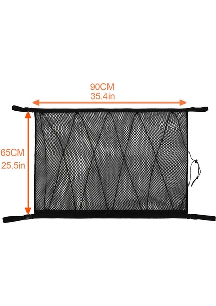 3x Araba Tavan Depolama Net Cep Çatı Iç Kargo Net Çanta Araba Gövdesi Depolama Torbası Sundular Depolama Organizatör Siyah (Yurt Dışından) fırsatları