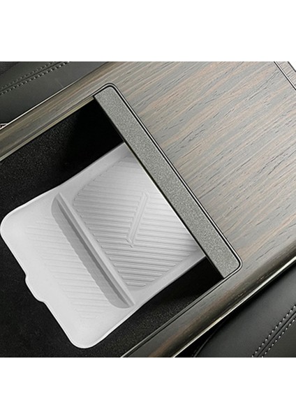 Kolçak Kutusu Silikon Alt Tepsi Koltuklar Depolama Tankı Ped Merkezi Konsolu Tesla Için Kolçak Yeni Model S x 2023 Gri (Yurt Dışından) fiyatları