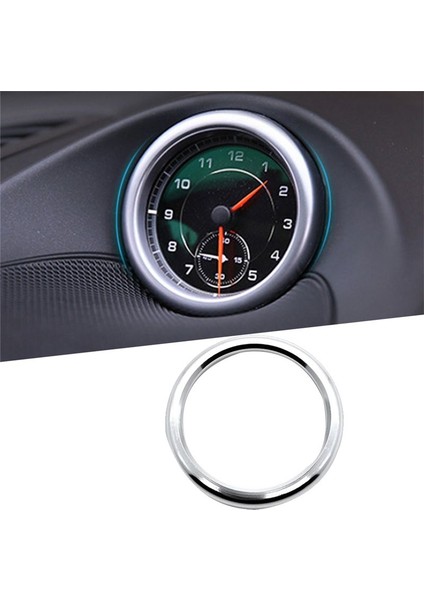 Porsche Panamera Için Compass Clock Stronwatch Trim Ring Ring Araç Aksesuarları 911 Cayenne Macan Gümüş (Yurt Dışından) fiyatları