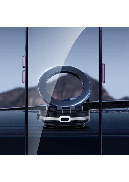 360 ° Dönen Vakum Adsorpsiyon Manyetik Braket Evrensel Araç Navigasyon Aleti Tablo Telefon Braketi Gümüş (Yurt Dışından) indirimleri