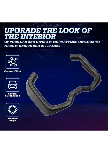 Karbon Fiber Iç Merkez Konsol Kupası Tutucu Çerçeve Kapak Içecek Tutucu Toyota Rav4 2019-2023 (Yurt Dışından) indirimleri