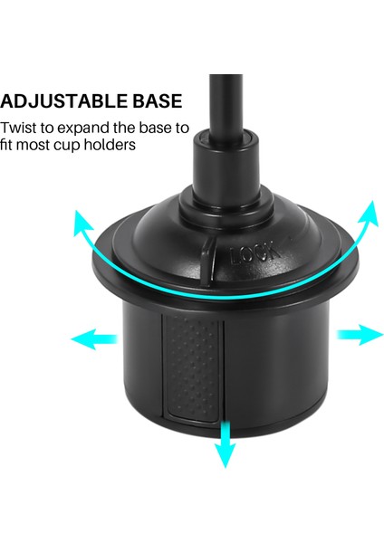 Cep Telefonu Için Evrensel Araba Montaj Ayarlanabilir Goopeneck Fincan Tutucu Beşiği iPhone (Yurt Dışından) fırsatları