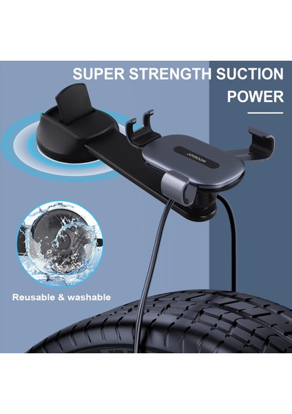 Joyroom Araba Navigasyon Araba Telefon Tutucu Alüminyum Alaşım Y Şekilli Yerçekimi Emme Kupası Modelleri Çok Fonksiyonlu Araç Tutucu B (Yurt Dışından) indirimleri