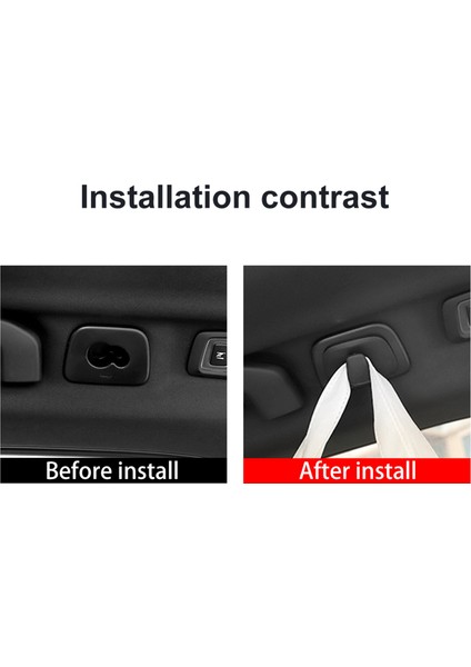 4pcs Araba Siyah Abs Iç Çırpı Kancaları Giysi Askı Kanca Döşeme Volvo V90 S90 XC40 XC60 XC90 2015-2020 (Yurt Dışından) modelleri