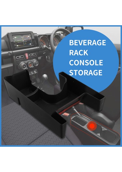 Suzuki Jimny Için JB64 JB74 Içecek Tutucu Konsolu Depolama Tepsi Dişli Vardiya Saklama Kutusu Organizatör Kauçuk Matlı (Yurt Dışından) fırsatları