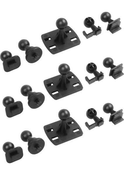 Dash Cam Tutucu Için 3x Araç Emme Kupası Camda ve Pano Montajında 15 Adaptör ile Video Kaydedici (Yurt Dışından)