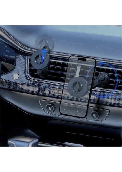 Manyetik Araba Telefon Tutucu Ayarlanabilir Manyetik Boyut Araç Magsafe Yüzük Manyetik Hava Outlet Telefon Tutucu (Yurt Dışından)