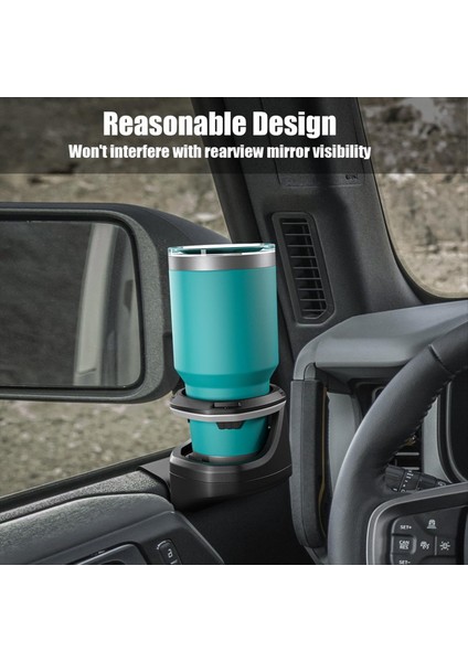 Ford Bronco Için Pencere Kupası Tutucu 2021-2023 2/4 Kapalı Aksesuarlar Araba Kapısı Içecek Şişesi Tutucu Sol Taraf B Saç B (Yurt Dışından) modelleri