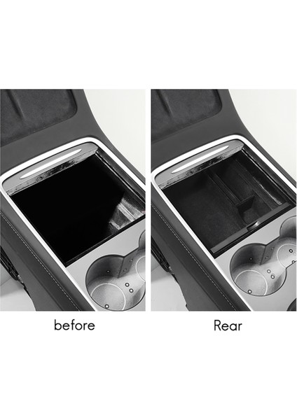 Tesla Model 3/y Iç Aksesuarlar Için Otomobil Merkezi Kol Sematı Saklama Kutusu Merkezi Konsolu Akın Organizatör Konteynerleri (Yurt Dışından) indirimleri