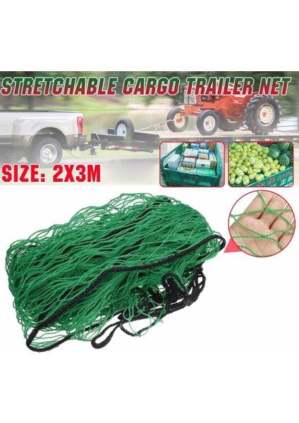 2x3 Metre Ağır Hizmet Tipi Uzanabilir Kargo Römork Net Arka Kargo Depolama Organizatör Bagaj Net Tutucu Oto Aksesuar (Yurt Dışından) fırsatları