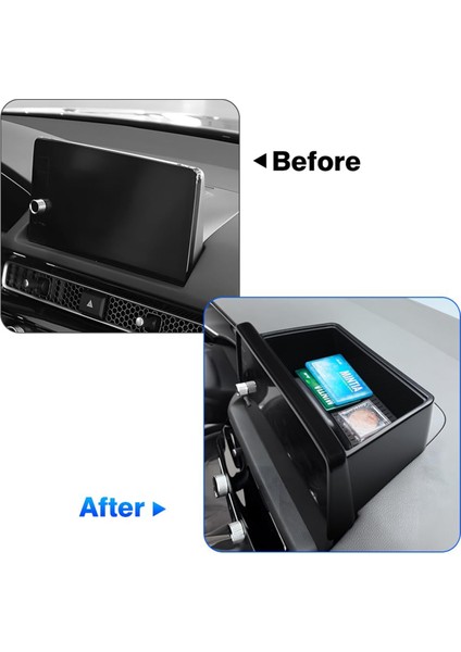 Honda Civic 2022-2024 Gösterge Paneli Depolama Kutusu Tepsisi Aksesuarları (9 Inç Dokunmatik Ekrana Uygun) Için Merkez Konsol Dash Organizer (Yurt Dışından) fiyatları