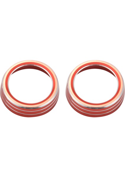 10 Nesil Honda Civic Air Durum Knob Kapak Trims Anodize Alüminyum Ac Switch Civic 2016 2017 2018 2019 (Kırmızı) (Yurt Dışından)