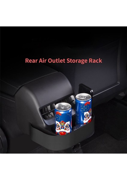 Tesla Model 3 Için Model Y 2019-2023 Arka Koltuk Hava Havalandırma Kupası Tutucu Saklama Kutusu Organizatör Araç Aksesuarları (Yurt Dışından) indirimleri