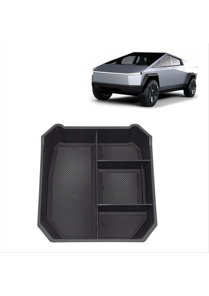 Tesla Cybertruck 2024 Koltukluk Bölmesi Depolama Kutusu Iç Aksesuarlar Için Merkez Konsol Organizatör Tepsisi (Yurt Dışından) modelleri