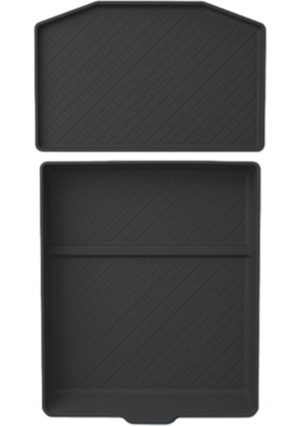 Tesla Model 3+ Için Yeni Model3 Merkezi Kontrol Silikon Pad Saklama Kutusu Merkezi Alt Silikon Pad Yeni Model 3 Siyah (Yurt Dışından)