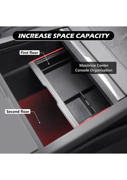 Tesla Model 3 Highland 2024 Aksesuar Kupası Tutucu Için Orta Konsol Organizatör Tepsisi Kol Kolçak Gizli Saklama Kutusu (Yurt Dışından) indirimleri