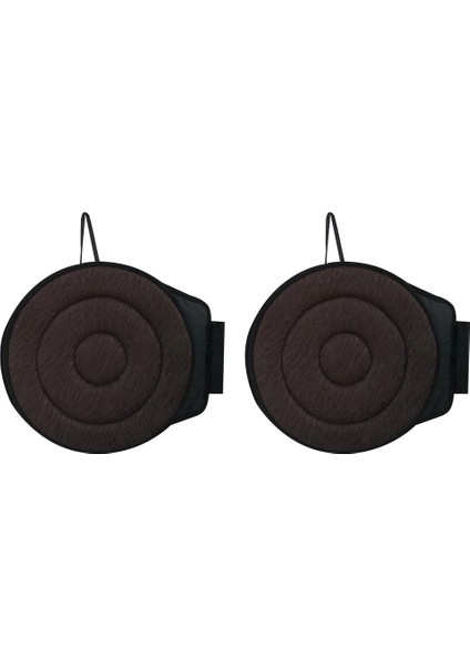 2pcs 360 ° Dönen Koltuk Yastığı Araba Için 15 7 Inç Koltuk Yastığı Ev Için Yaşlılar Için Döner Koltuk Ofis Sandalyeleri Kahve Rengi (Yurt Dışından)