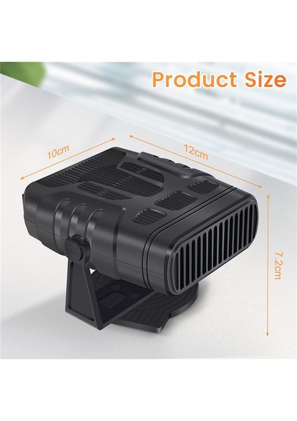 4 Inç 1 12V 120W Araç Isıtıcı Elektrikli Soğutma Fanı Taşınabilir Elektrik Kurutucu Ön Cam Bahçesi Demister Doster (Yurt Dışından)