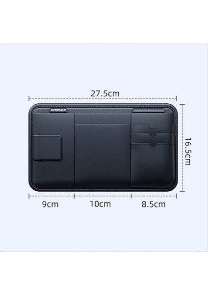 Araba Visor Depolama Cihazı Çok Fonksiyonlu Işık Kalkan Gözlükleri Çanta Kart Sürücü Klip Klip Araç Depolama Kılıfı Aksesuarları (Yurt Dışından)