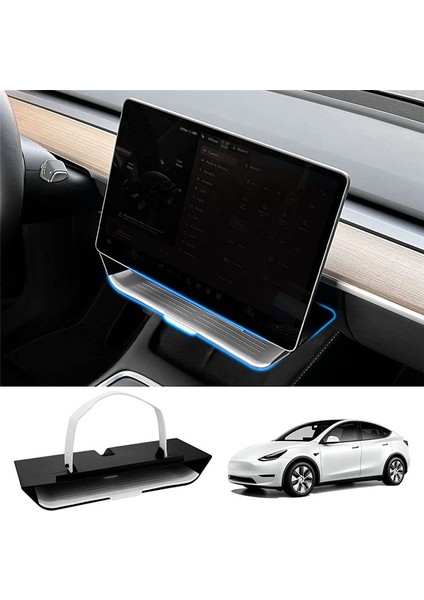 Tesla Model Y/3 2020-2023 Aksesuarlar - Ekran Tepsisi Merkez Konsolu Organizatör (Yurt Dışından) fiyatları