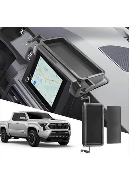 Toyota Tacoma Için Orta Konsol Gösterge Organizatör Tepsisi 2024 2025 Ekran (8 Inç) Saklama Kutusunun Arkasındaki Gösterge Paneli (Yurt Dışından) fırsatları