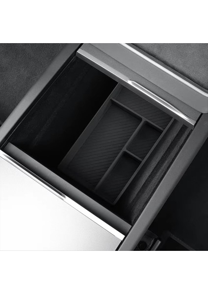 Tesla Model Y Juniper 2025 Iç Aksesuarlar Için Orta Konsol Alt Saklama Kutusu Organizatör Tepsisi (Yurt Dışından) modelleri