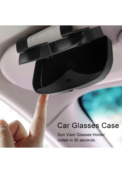 Araba Sun Visor Güneş Gözlüğü Kılıf Tutucu Göz Gözlükleri Organizatör Kredi Kartı Yuvaları Dış Çift Çift Klip Tasarım Tüm Araç Modellerine Uyuyor Kolay Kurulum (Yurt Dışından) fırsatları
