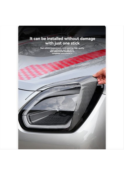 Araba Far Çerçeve Dekorasyon Stil Kafa Işık Kapağı Kaşları Mini Jcw Counterman U25 Aksesuarları (Yurt Dışından) fırsatları