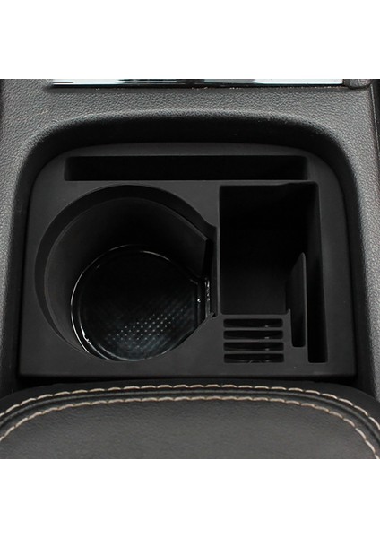 Abs Siyah Araba Merkezi Konsol Kupası Tutucu Saklama Kutusu Kolçak Kutusu Organizatör Kupası Skoda Kodiaq 17-19 Gt (Yurt Dışından) indirimleri