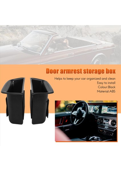 4pcs Araba Ön Kapı Koltuk Alanı Depolama Kutusu Mercedes Benz C Sınıfı W204 2008-2014 Iç Modifikasyon Dekoratif Aksesuarlar (Yurt Dışından) indirimleri