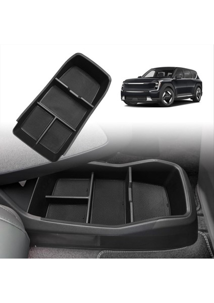 Kıa Ev9 2024 Iç Aksesuarlar Için Alt Merkez Konsol Organizatör Tepsi Saklama Kutusu (Yurt Dışından) modelleri