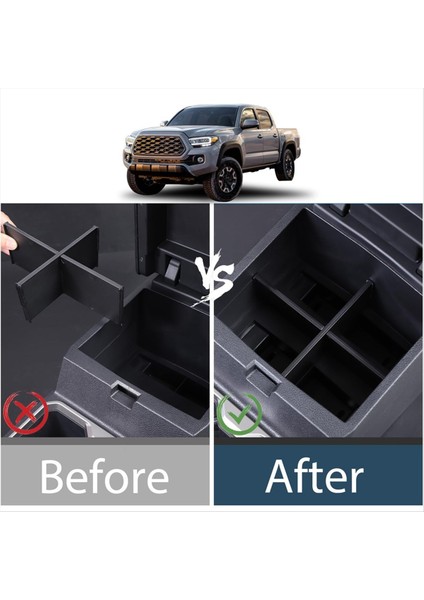 Toyota Tacoma 2024 Koltuk Alanı Ekle Bölme Depolama Aksesuarları Için Orta Konsol Bölücü Organizatör (Yurt Dışından) modelleri