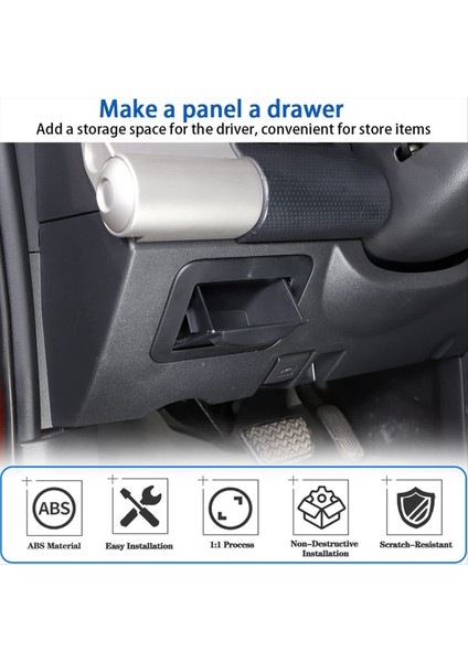 Toyota Fj Cruiser 2007-2021 Için Merkez Konsol Sigorta Saklama Kutusu Sürücü Koltuğu Sigorta Kutusu Para Konteyneri Konteyner Depolama Tepsisi (Yurt Dışından) indirimleri