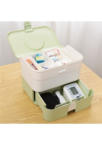 Çıkarılabilir Tepsi Taşınabilir Tutlu Saklama Kutusu Konteyner Kutusu Aile Acil Tıp Kiti Kılıf Düzenleyici Mavi (Yurt Dışından) modelleri