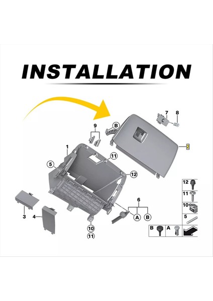 2011-2017 Bmw X3 F25 Için Araba Ön Çizgi Eldiven Kutu Kapısı Kapağı 51169242087 (Yurt Dışından)