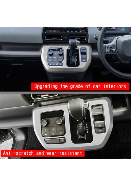 Honda Freed Hava Crosstar 2024 Dişli Vardiya Çerçevesi Için Rhd Araba Merkezi Dişli Vites Paneli Trim Kapak Çıkartmaları Gümüş (Yurt Dışından) fırsatları