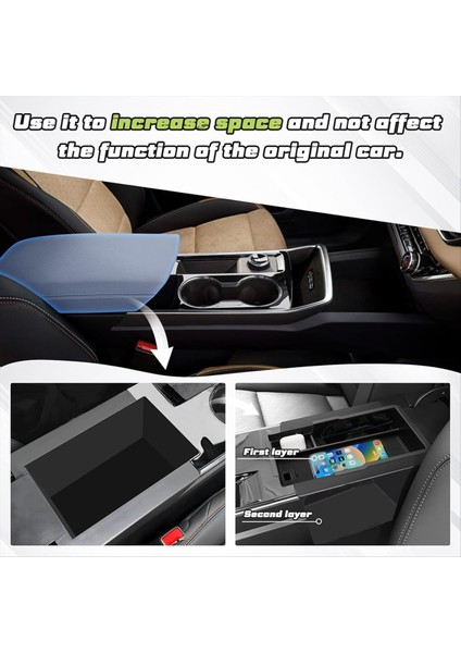 Chevrolet Equinox 2025 Kol Dayama Depolama Kutusu Tepsisi Iç Aksesuarlar Için Merkez Konsol Organizatörü (Yurt Dışından) indirimleri