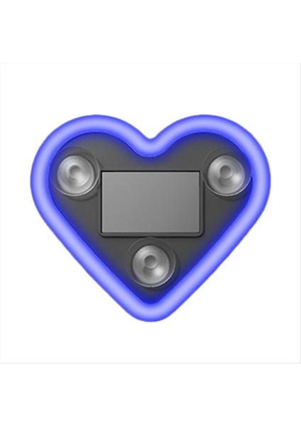 Araba LED Ortam Işığı Aşk Kalp Güneş Araç Neon Üçgen Veya Arka Pencere Mavi Işık (Yurt Dışından)