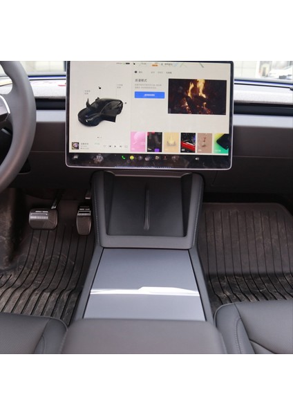 Tesla Model 3 Için Highland 2024 Merkez Konsolu Organizatör+Koltuk Depolama+Kupa Tutucu Ekleme+Kablosuz Şarj Mat Siyah (Yurt Dışından) modelleri